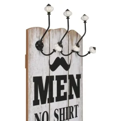 vidaXL Wandkapstok met 6 haken MEN LADIES 120x40 cm