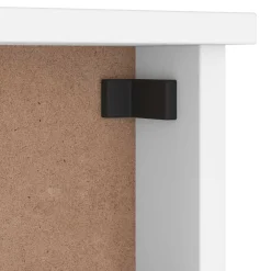 vidaXL Wandkapstok SANDNES wit 45x12x35 cm massief grenenhout