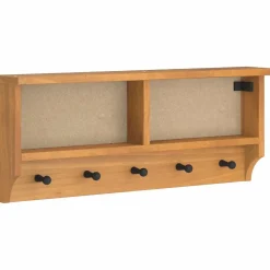 vidaXL Wandkapstok SANDNES 87x12x35 cm massief grenenhout