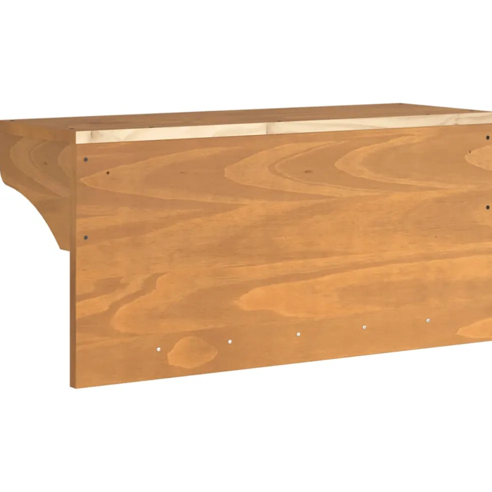 vidaXL Wandkapstok SANDNES 87x30x42 cm massief grenenhout