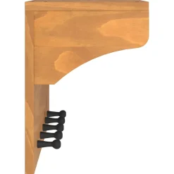 vidaXL Wandkapstok SANDNES 87x30x42 cm massief grenenhout