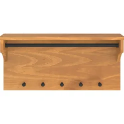 vidaXL Wandkapstok SANDNES 87x30x42 cm massief grenenhout