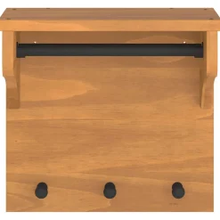 vidaXL Wandkapstok SANDNES 43x30x42 cm massief grenenhout
