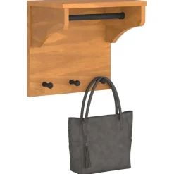 vidaXL Wandkapstok SANDNES 43x30x42 cm massief grenenhout