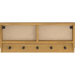 vidaXL Wandkapstok SANDNES 87x12x35 cm massief grenenhout