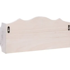 vidaXL Wandkapstok 50x10x23 cm hout wit