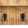 vidaXL Wandkapstok 60x15x20 cm massief ruw mangohout