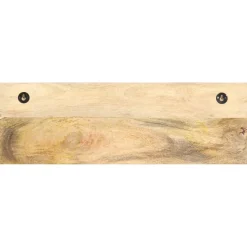vidaXL Wandkapstok 60x15x20 cm massief ruw mangohout