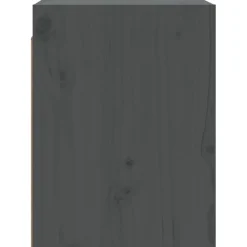 vidaXL Wandkasten 2 st 30x30x40 cm massief grenenhout grijs