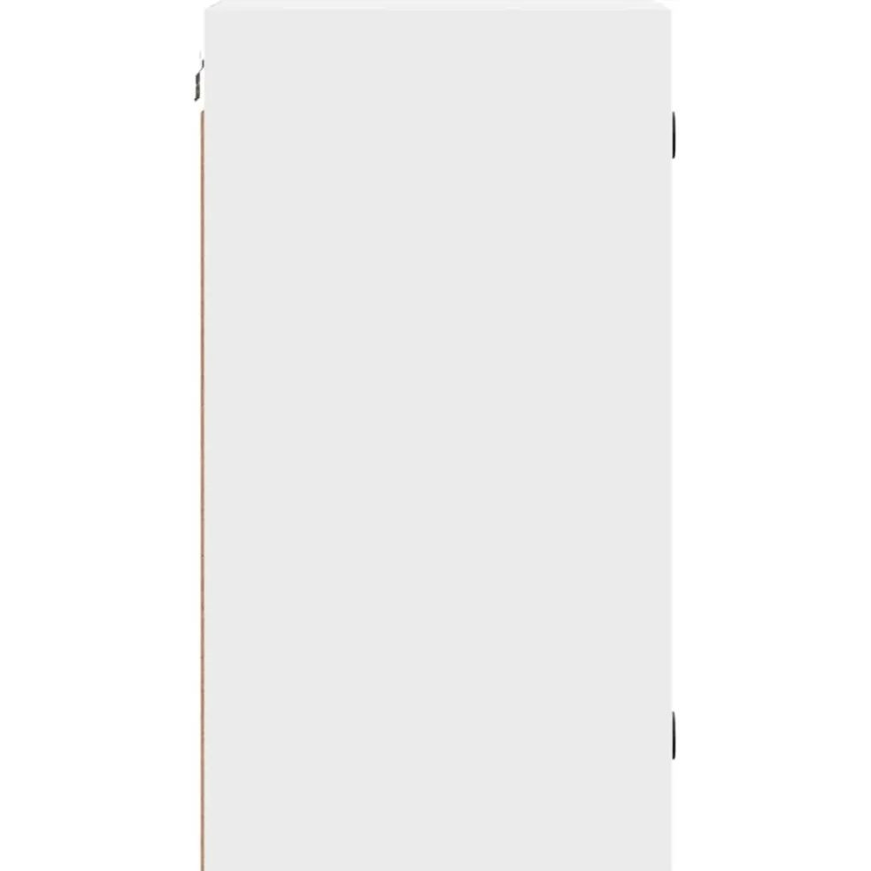 vidaXL Wandkast met glazen deuren 35x37x68,5 cm wit