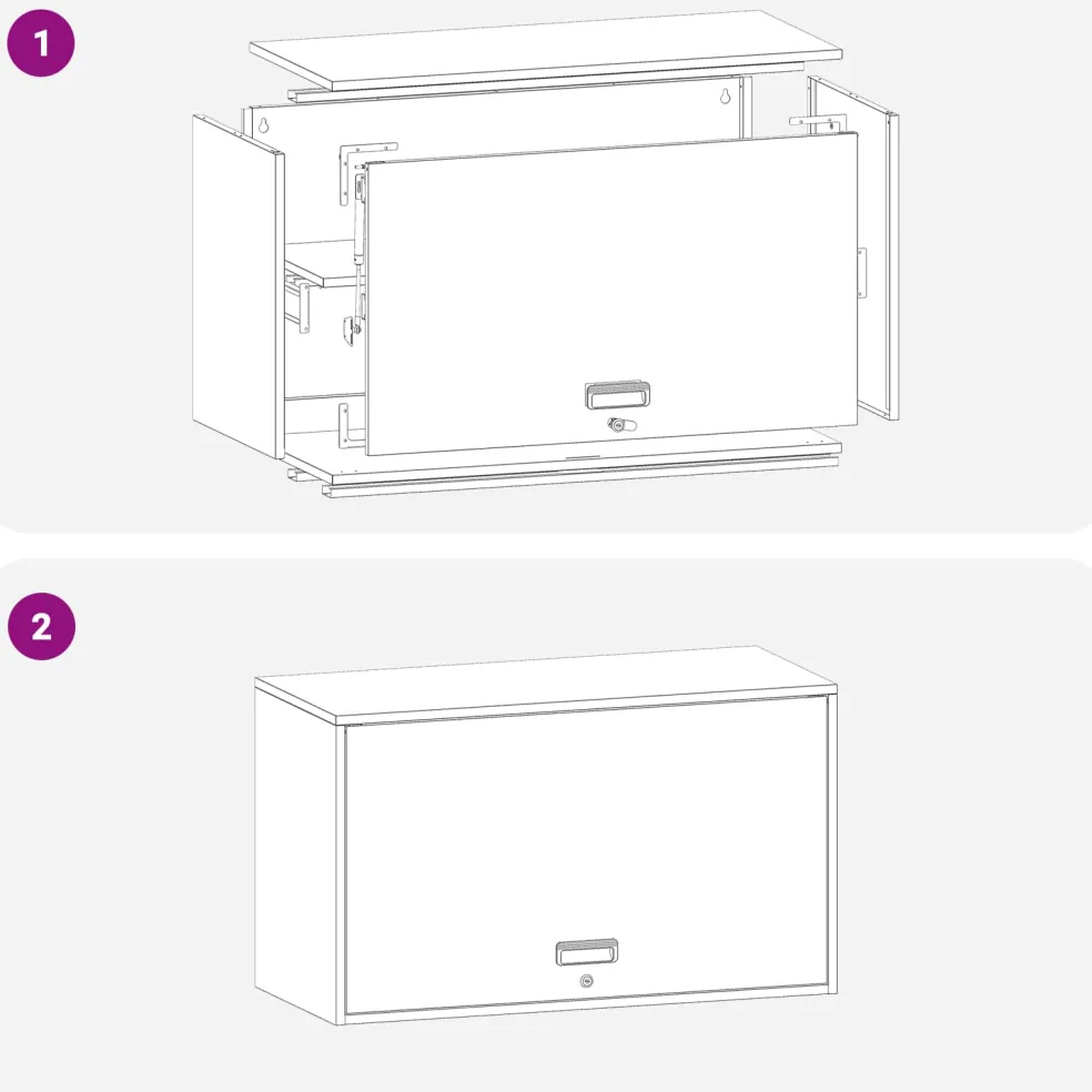 vidaXL Wandkast voor Garage Antraciet 90 x 40 x 53 cm