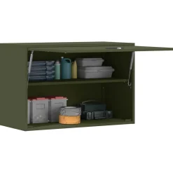 vidaXL Wandkast voor Garage Olijfgroen 80 x 40 x 53 cm