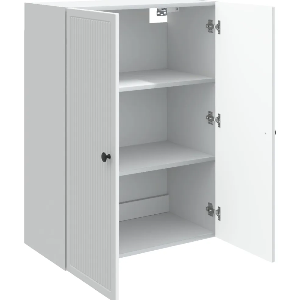 vidaXL Wandkast Wit 66 x 34,5 x 90 cm Bewerkt hout