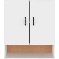 vidaXL Wandkast 60x31x70 cm bewerkt hout wit