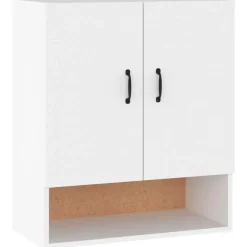 vidaXL Wandkast 60x31x70 cm bewerkt hout wit