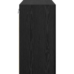 vidaXL Wandkast 60 x 31 x 60 cm Bewerkt hout Zwart Eiken