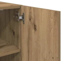 vidaXL Wandkast 60x31x60 cm bewerkt hout artisanaal eikenkleurig