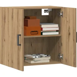 vidaXL Wandkast 60x31x60 cm bewerkt hout artisanaal eikenkleurig