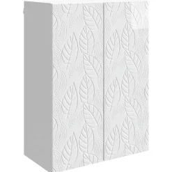 vidaXL Wandkast 66 x 34,5 x 90 cm Bewerkt hout Hoogglans Wit