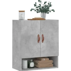 vidaXL Wandkast 60x31x70 cm bewerkt hout betongrijs