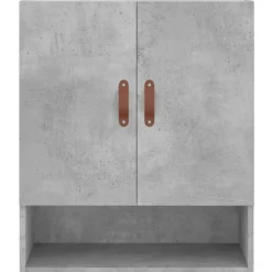 vidaXL Wandkast 60x31x70 cm bewerkt hout betongrijs