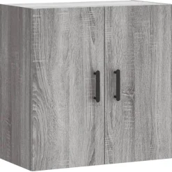 vidaXL Wandkast 60x31x60 cm bewerkt hout grijs sonoma eikenkleurig