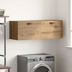 vidaXL Wandkast 100 x 36,5 x 35 cm Bewerkt hout Artisan Eiken