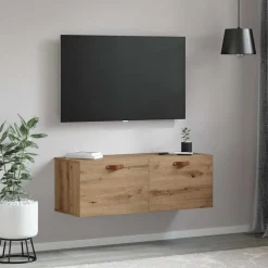 vidaXL Wandkast 100 x 36,5 x 35 cm Bewerkt hout Artisan Eiken