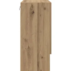 vidaXL Wandkast 60 x 31 x 70 cm Bewerkt hout artisanaal eikenkleurig