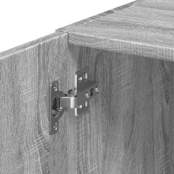 vidaXL Wandkast 80x42,5x64 cm bewerkt hout grijs sonoma eikenkleurig