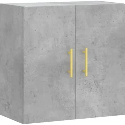 vidaXL Wandkast 60x31x60 cm bewerkt hout betongrijs