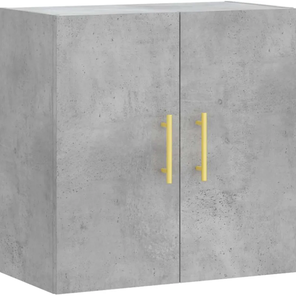 vidaXL Wandkast 60x31x60 cm bewerkt hout betongrijs