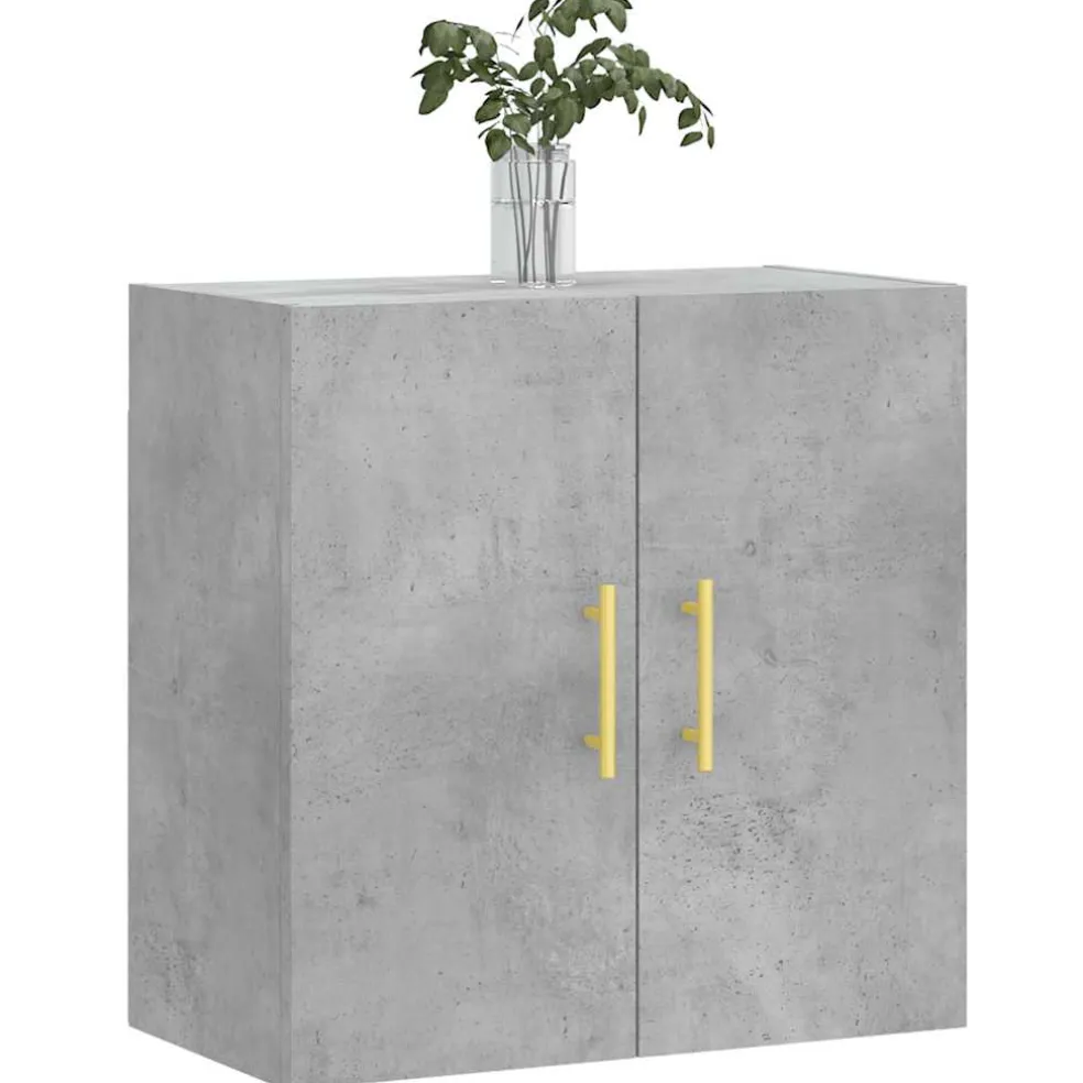 vidaXL Wandkast 60x31x60 cm bewerkt hout betongrijs