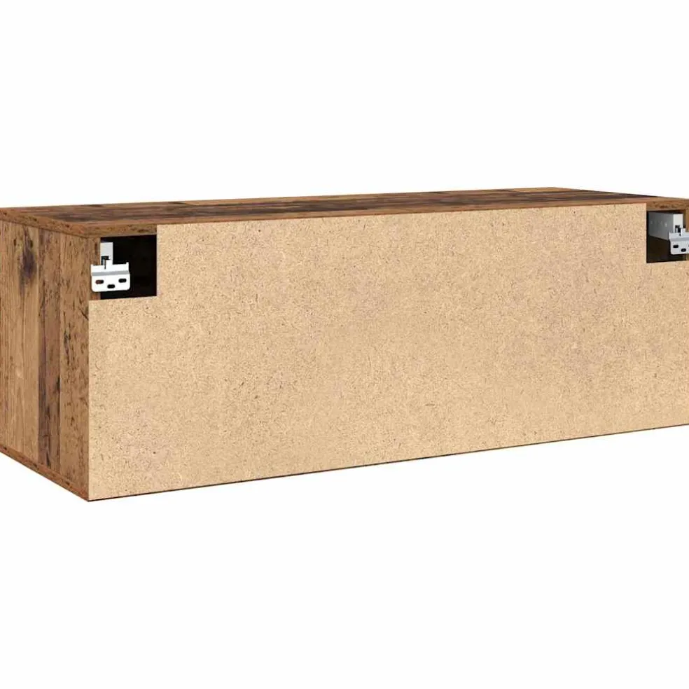 vidaXL Wandkast 100 x 36,5 x 35 cm Bewerkt hout Oudhout