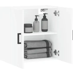 vidaXL Wandkast 60x31x60 cm bewerkt hout wit