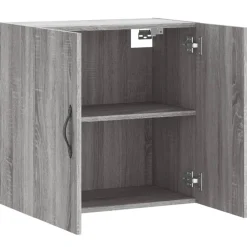 vidaXL Wandkast 60x31x60 cm bewerkt hout grijs sonoma eikenkleurig