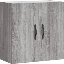 vidaXL Wandkast 60x31x60 cm bewerkt hout grijs sonoma eikenkleurig