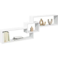 vidaXL Wandkast 158x18x53 cm bewerkt hout wit