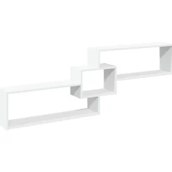 vidaXL Wandkast 158x18x53 cm bewerkt hout wit