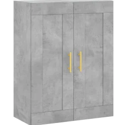 vidaXL Wandkast 69,5x34x90 cm bewerkt hout betongrijs