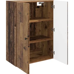 vidaXL Wandkast 66 x 34,5 x 90 cm Bewerkt hout Oud hout