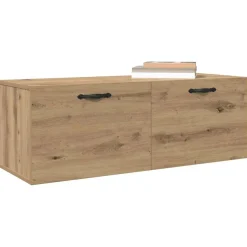 vidaXL Wandkast 100 x 36,5 x 35 cm Bewerkt hout Artisan Eiken