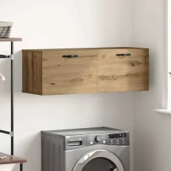 vidaXL Wandkast 100 x 36,5 x 35 cm Bewerkt hout Artisan Eiken
