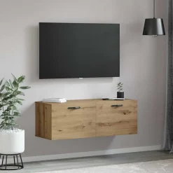 vidaXL Wandkast 100 x 36,5 x 35 cm Bewerkt hout Artisan Eiken