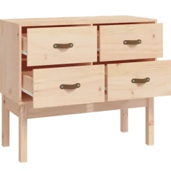 vidaXL Wandkast 90x40x78 cm massief grenenhout