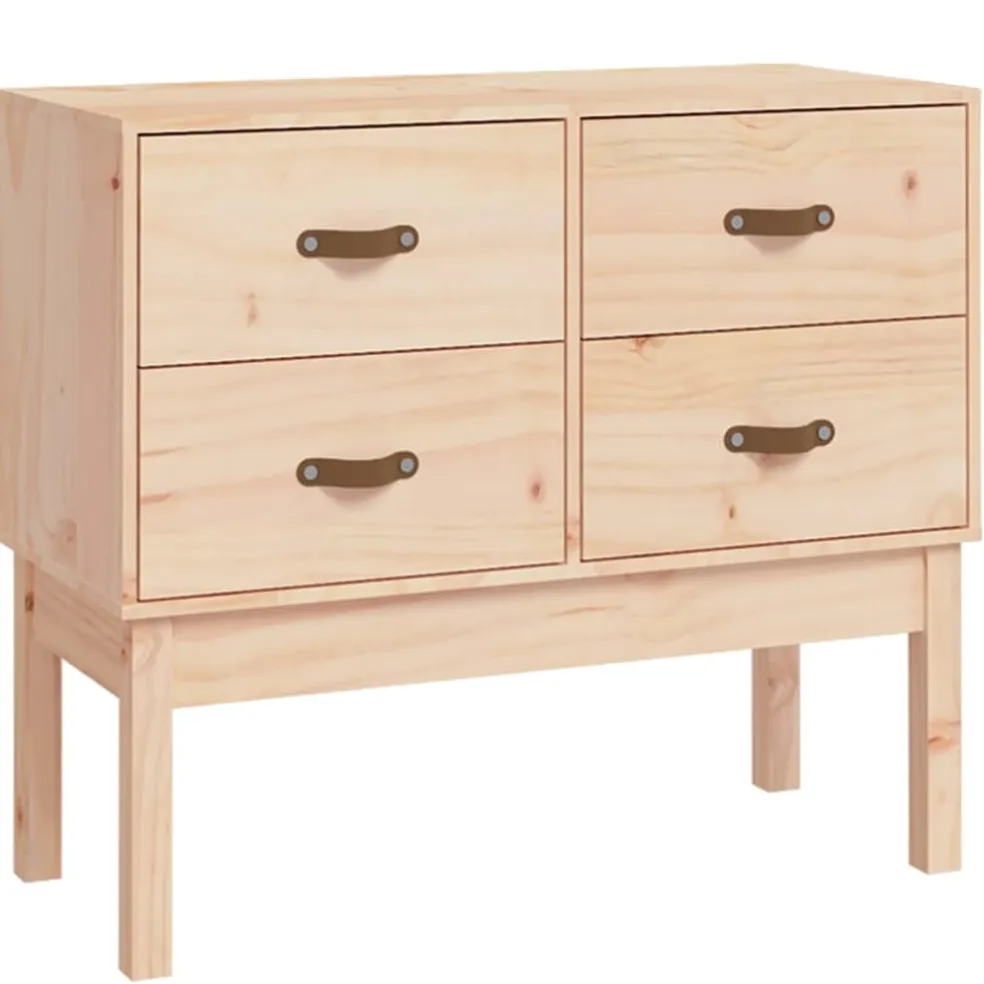 vidaXL Wandkast 90x40x78 cm massief grenenhout