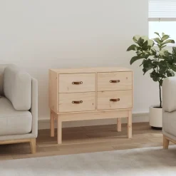 vidaXL Wandkast 90x40x78 cm massief grenenhout