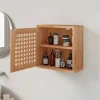 vidaXL Wandkast 42x18x42 cm massief walnotenhout
