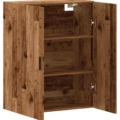 vidaXL Wandkast 69,5x34x90 cm oud houtkleurig