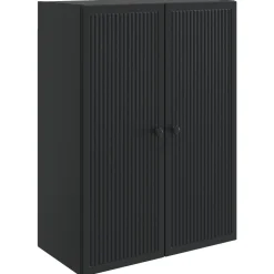 vidaXL Wandkast Zwart 66 x 34,5 x 90 cm Bewerkt hout